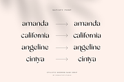 satisfy modern stylistic sans serif, a Sans Serif Font by Sensatype (Thumbnail 15 of 18)