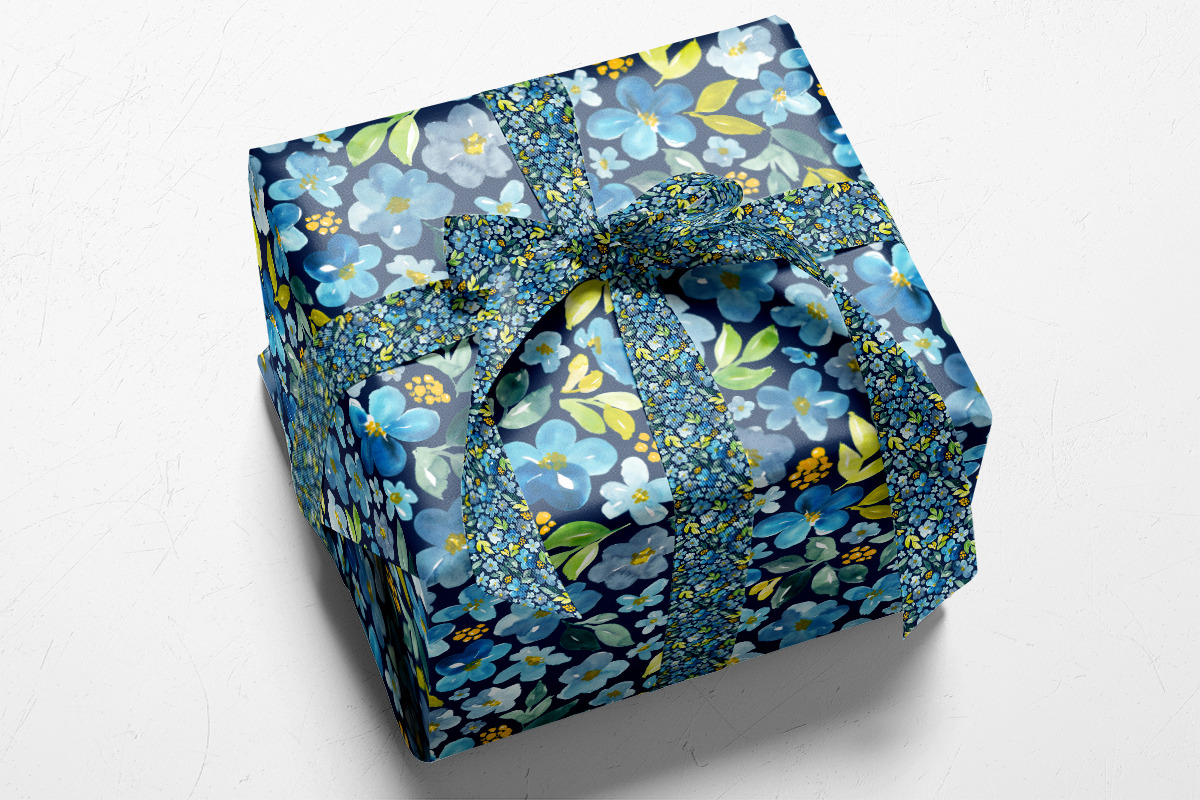 Blue, green, orange and navy, a Pattern Graphic by Anya-D (Photo 7 of 7)
