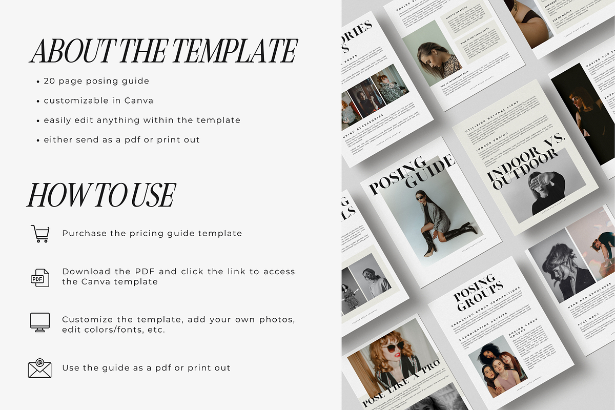 Photography Posing Guide Template, a Marketing Template by Blush Created (Photo 3 of 10)
