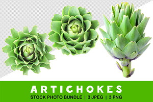 Raw artichokes, an Object Graphic by Fruits+Veggies