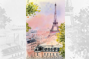 Watercolor Paris