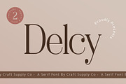 Delcy – Elegant Serif, a Font by Craft Supply Co. (Thumbnail 1 of 8)