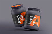 Protein Jar Mockup, a Packaging Mockup by zippypixelstudio (Thumbnail 8 of 15)