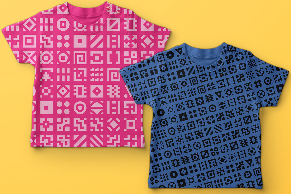 GeoBlocks-a geometric font set! preview 8