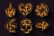 Rusty Neon Font, a Sans Serif Font by Handmadefont (Thumbnail 8 of 19)