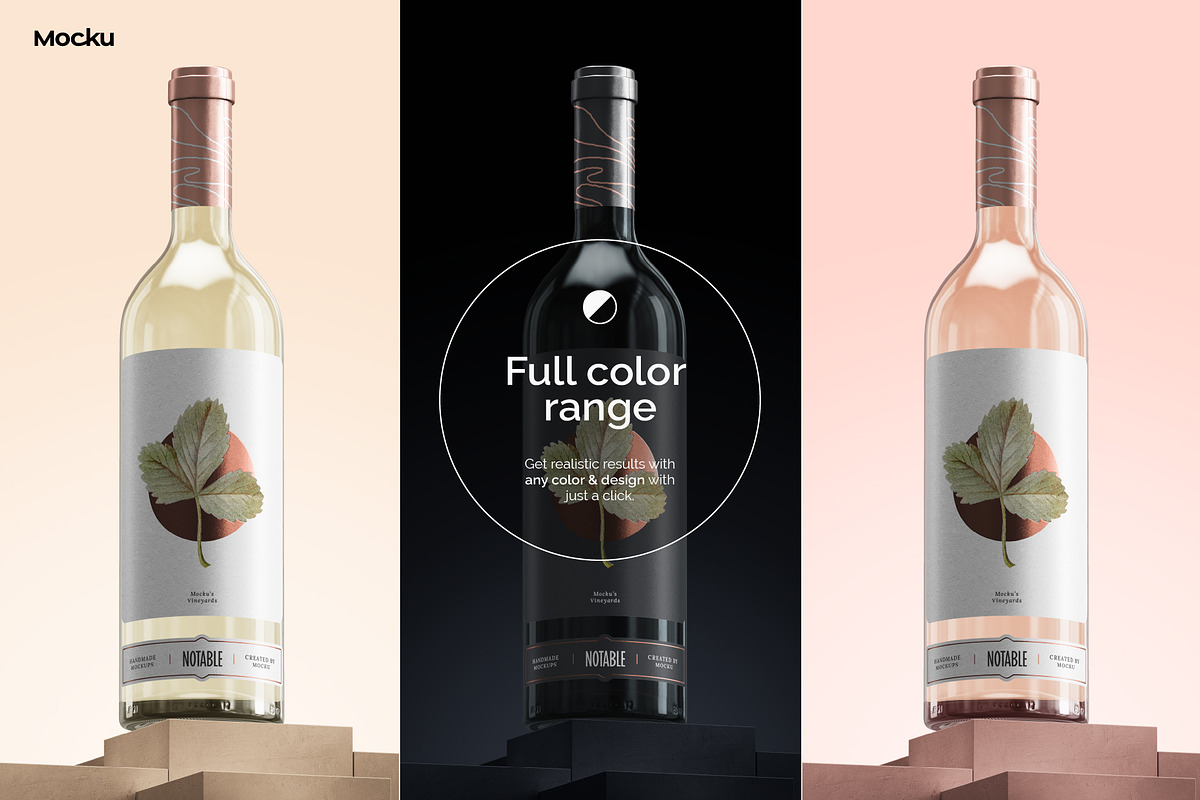 The wine creator - Bordeaux bottle, a Product Mockup by Mocku (Photo 4 of 14)