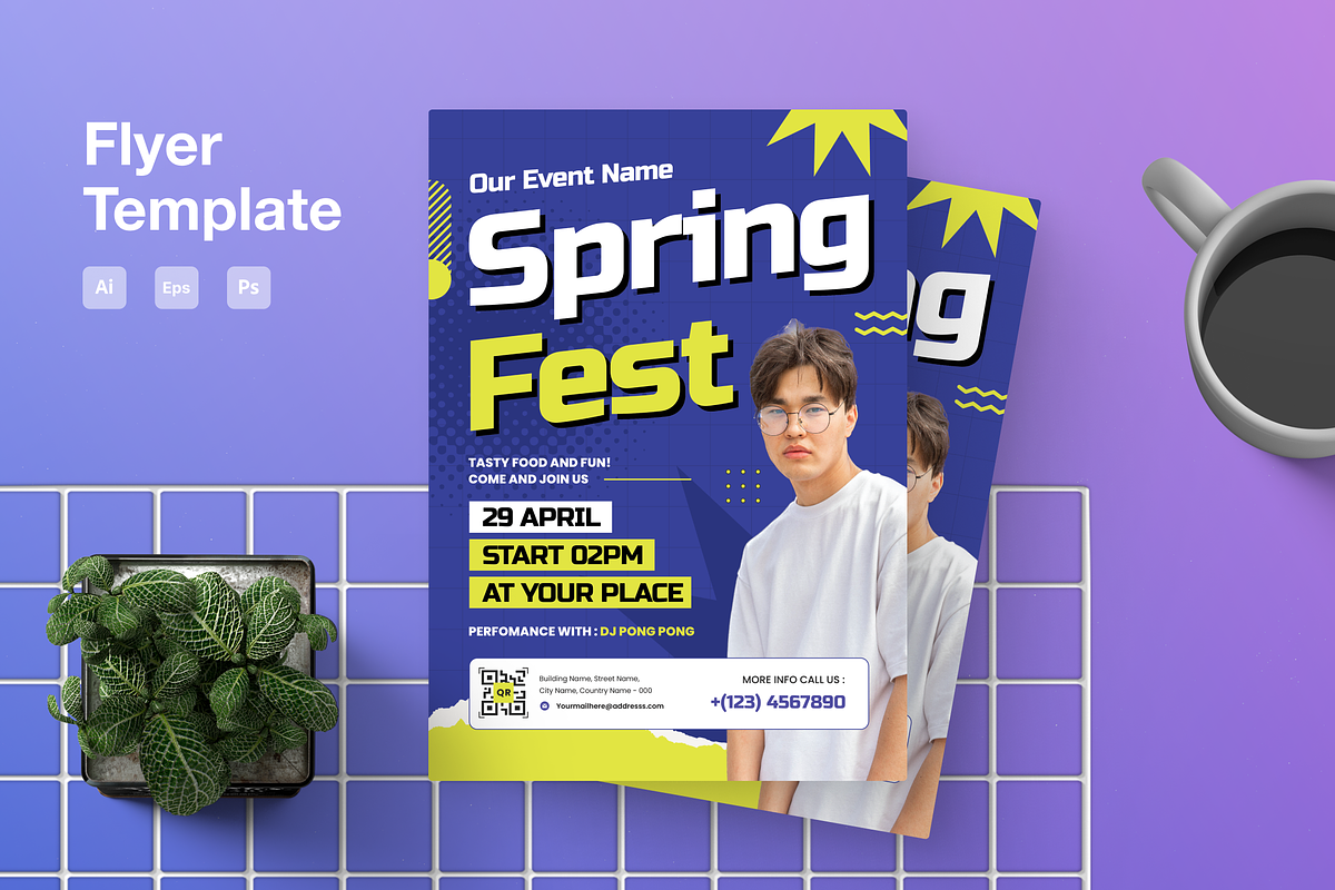Spring Fest Flyer, a Flyer Template by Annora Studio (Photo 1 of 5)