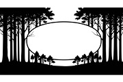 Forest Frame Silhouette SVG Bundle, an Illustration by jahid234 (Thumbnail 32 of 51)