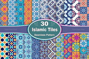 Islamic Tiles Seamless Pattern, a Pattern Graphic by Digital Studio