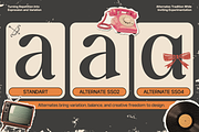 GC Rain Founds - Elegant Retro Serif, a Serif Font by Glyphonic (Thumbnail 13 of 15)
