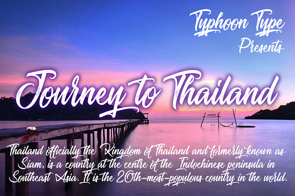Journey to Thailand font preview 3