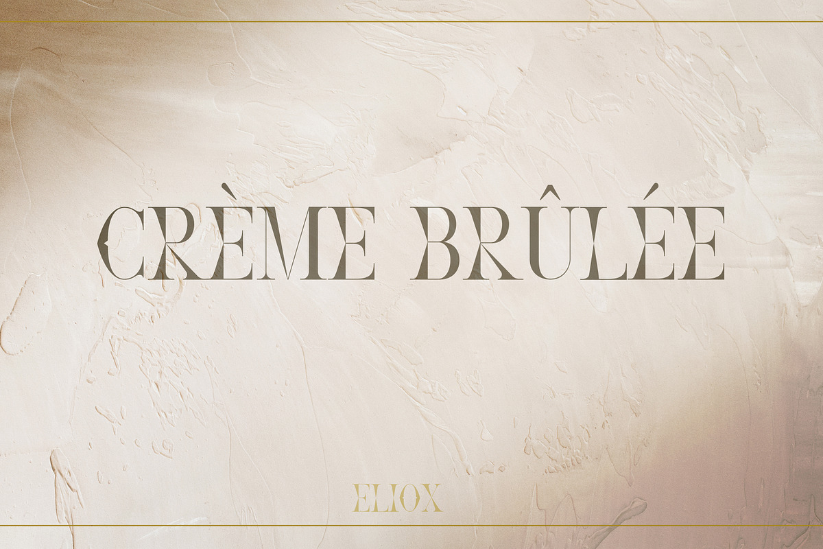 Eliox Modern Serif font