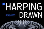CS Harping Drawn, a Sans Serif Font by Craft Supply Co. (Thumbnail 1 of 8)