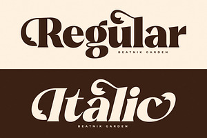 Beatnik Garden Decorative Serif