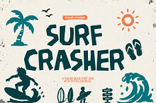 Surf Crasher is a rough bold font