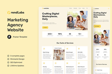 TrendLabs - Marketing Agency Framer, a Websites & App Template by peterdraw