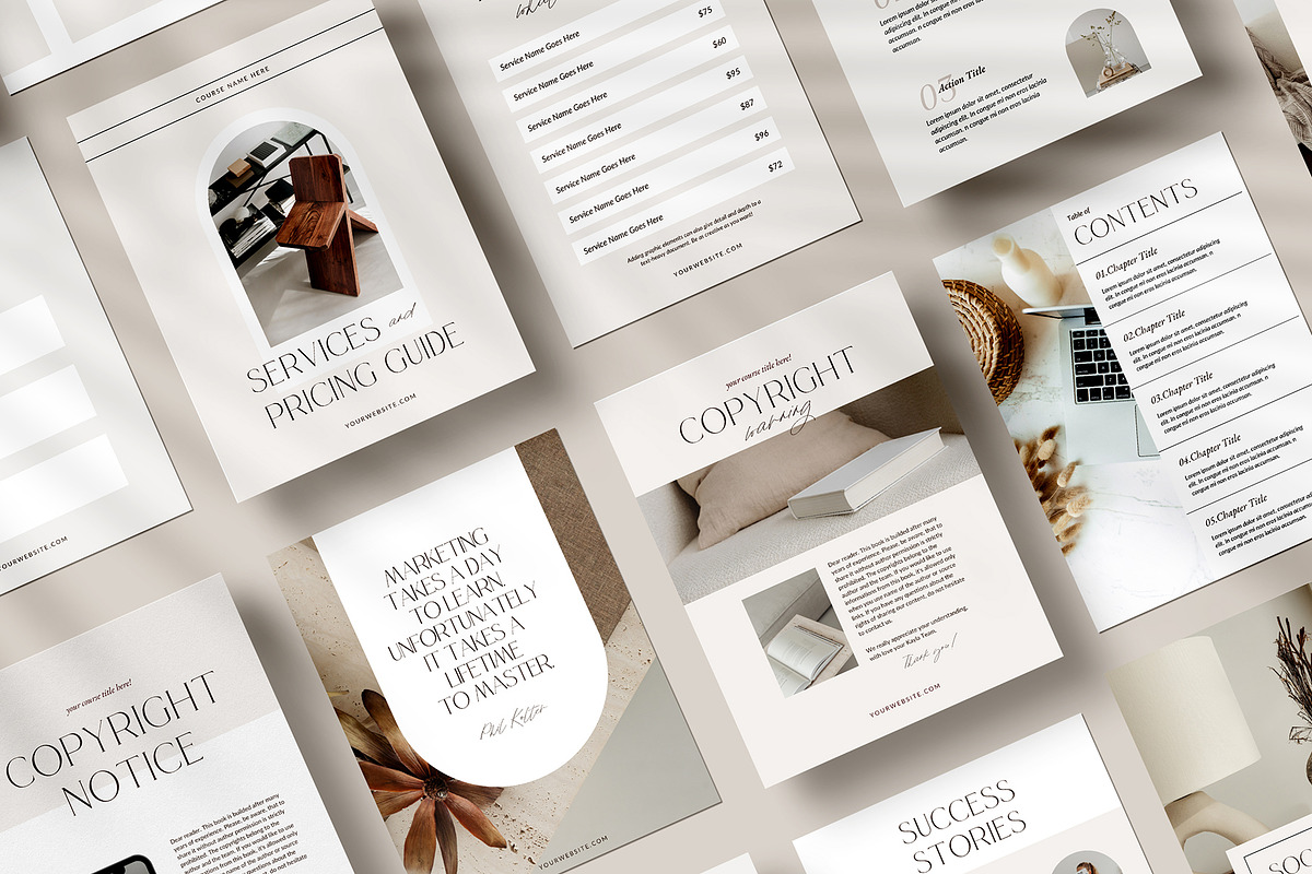 Savanna Workbook Canva Template, a Marketing Template by Amaré Creative (Photo 1 of 10)