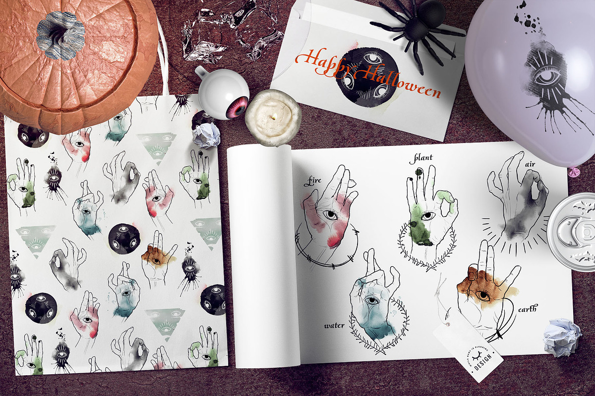 Hands and Eyes Mystic Collection, an Illustration by WBS Design (Photo 2 of 5)