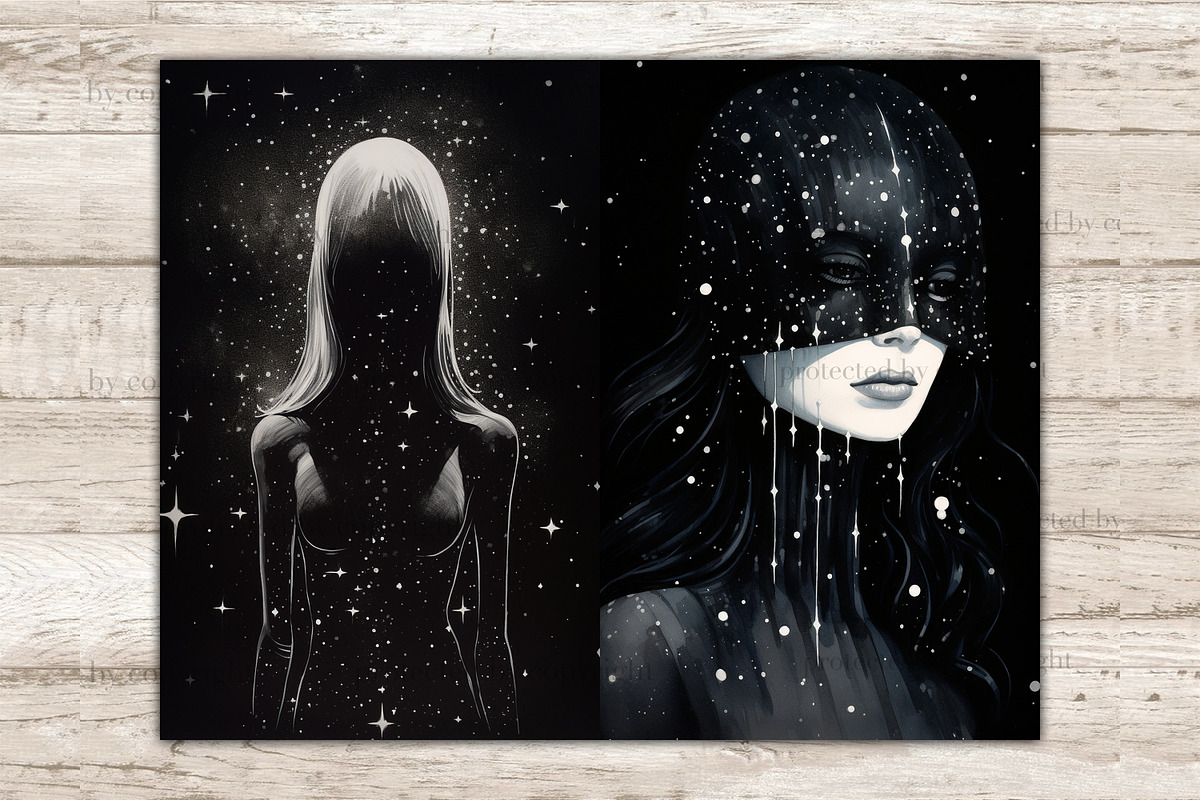 Among The Stars Junk Journal Pages, a Person Illustration by GlamArtZhanna (Photo 2 of 9)