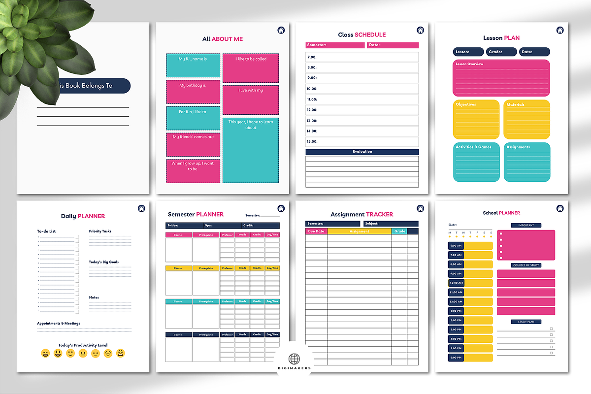 Back to School Student Planner, a Stationery Template by Nina Shaw (Photo 9 of 11)
