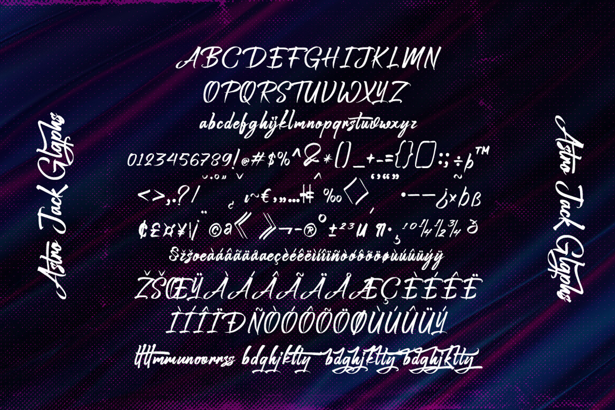 Astro Jack - Handwritten Font, a Script Font by FHFont (Photo 5 of 9)