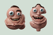 Gobble Monster Font, a Sans Serif Font by Handmadefont (Thumbnail 5 of 12)