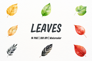 Vibrant Leaves Clipart, an Object Illustration by New-School-Wave