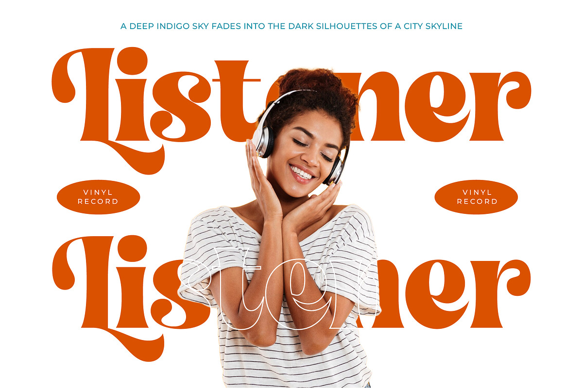 Shyne Roska Groovy Retro Serif, a Serif Font by timelesstype.co (Photo 14 of 20)