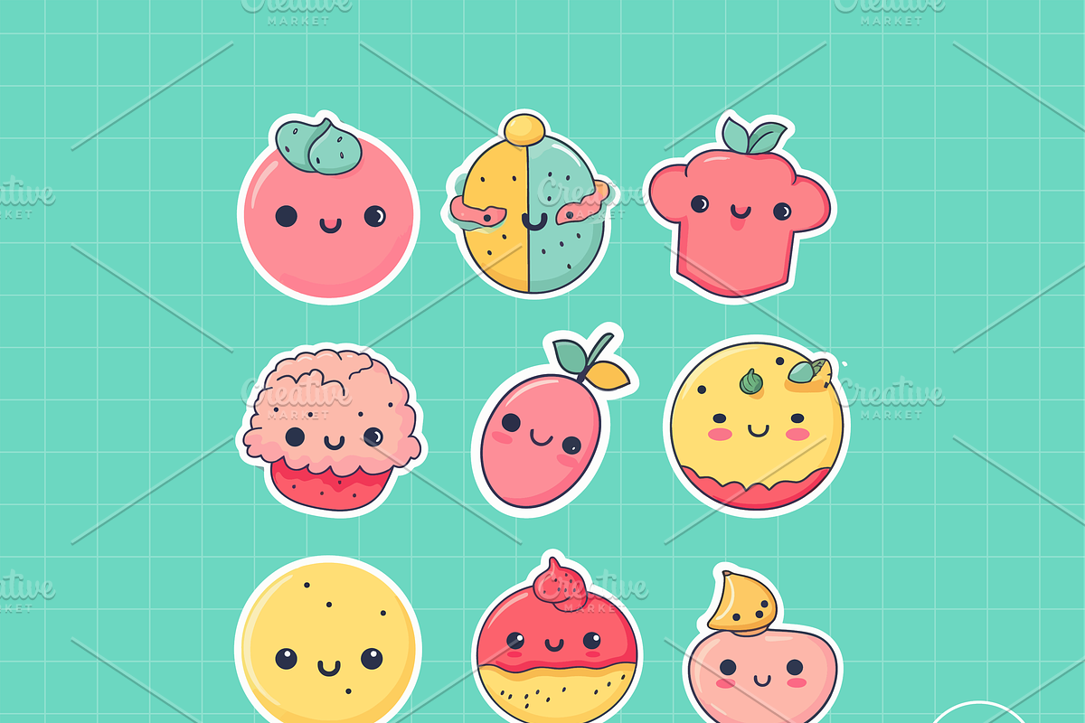 Summer Cute Food Clipart Bundle, a Decorative Illustration by Xinyan Studio (Photo 5 of 6)