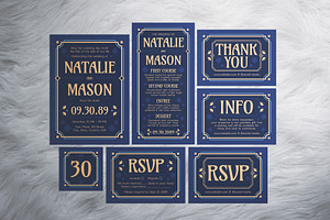 Modern Wedding Invitation Suite, an Invitation Template by The Good Store