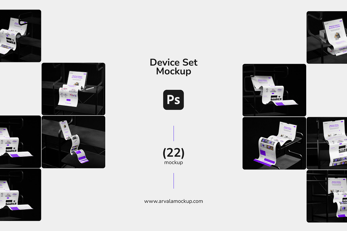 Device Longscroll – Mockup Bundle, a Product Mockup by Arvalamockup (Photo 11 of 11)