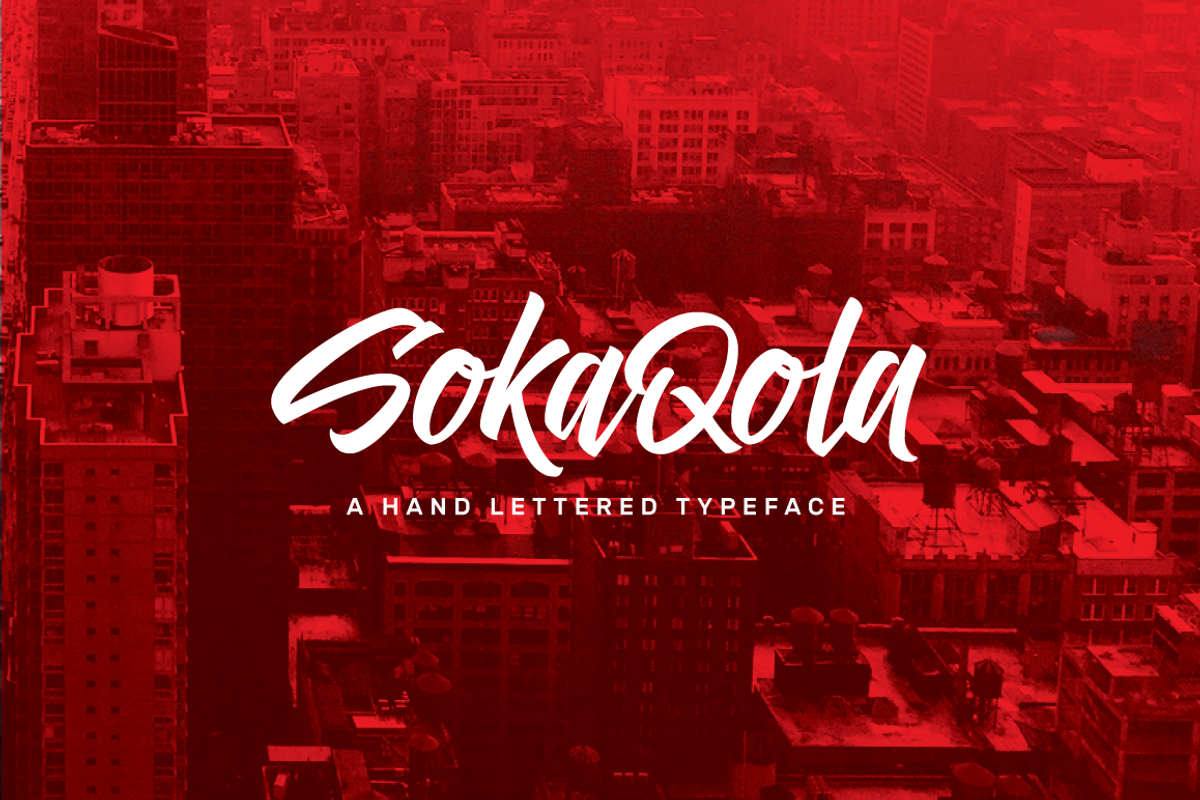 SokaQola Hand-lettered Font