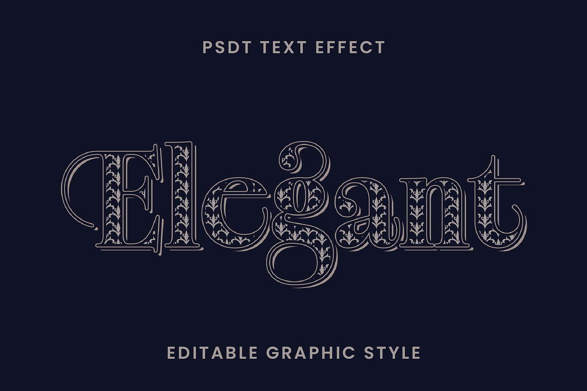 Baroque Floral Text Effect