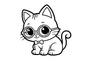 Cartoon Animals Coloring Page Set, an Animal Illustration by dx_vect (Thumbnail 2 of 7)