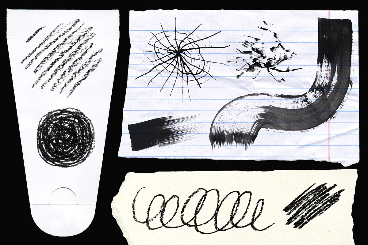 Paper Collage and Scribbles Elements, a Graphic by LarysaZabrotskaya (Photo 10 of 24)