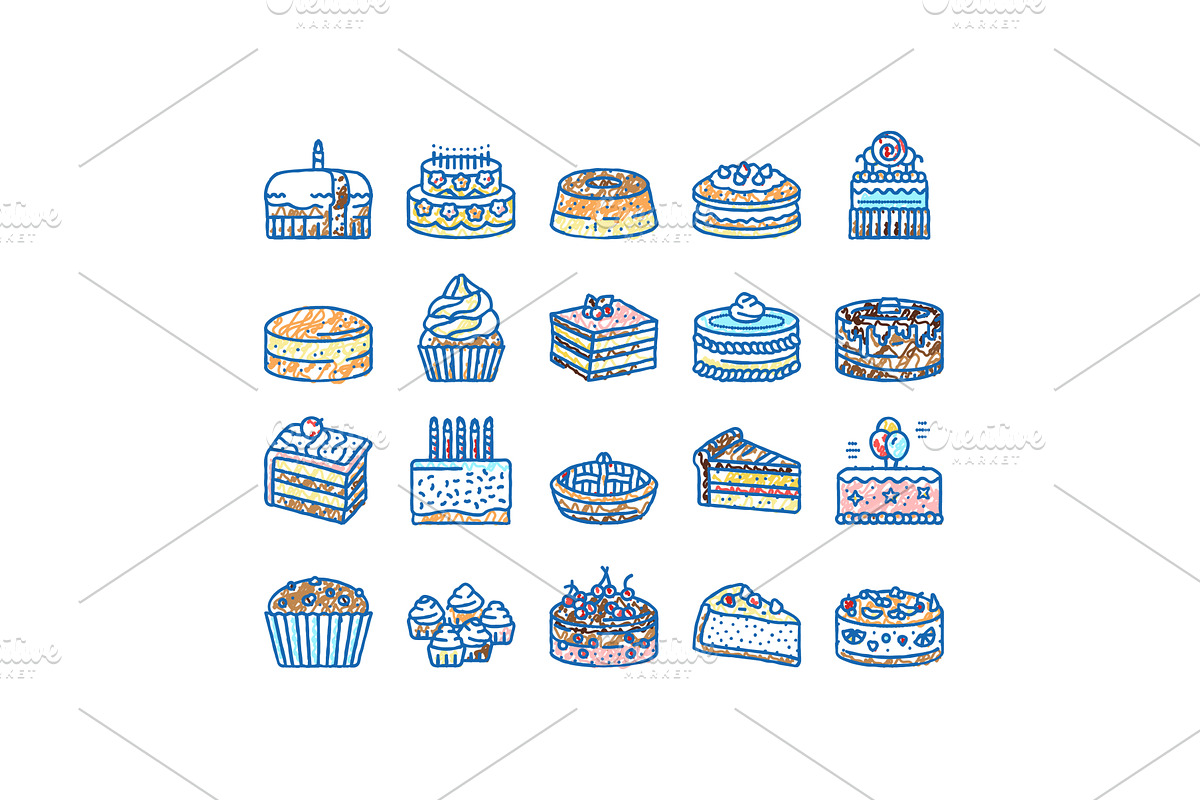 cake birthday food dessert party, an Object Illustration by pikepicture