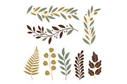 Leaves frames and elements, an Object Graphic by Woters little shop (Thumbnail 4 of 7)
