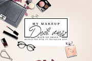 Luxury brand makeup desk post mockup stock photo containing chanel and stock, a Beauty & Fashion Photo by Whimsical Logoshop (Thumbnail 1 of 2)