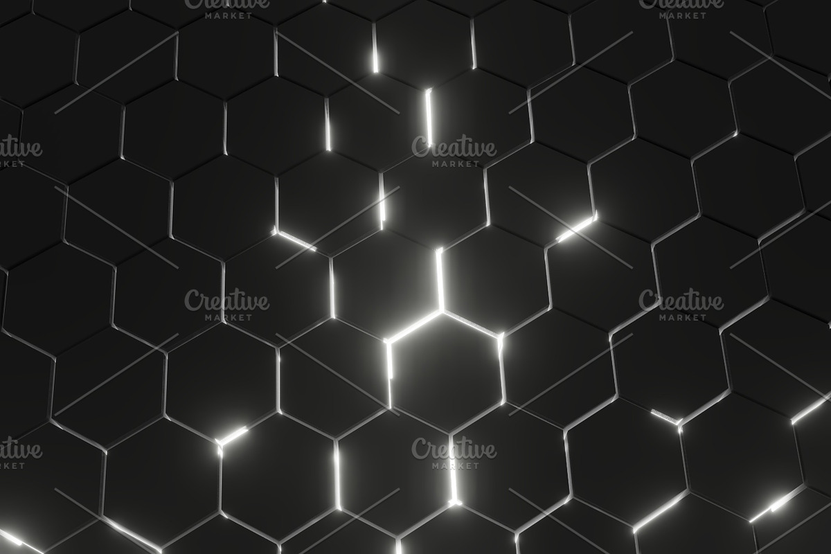 Lightened Hexagons Floor Backgrounds, a Texture Graphic by The_DrX (Photo 7 of 16)