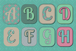 Knitted Text Effects. Graphic Styles