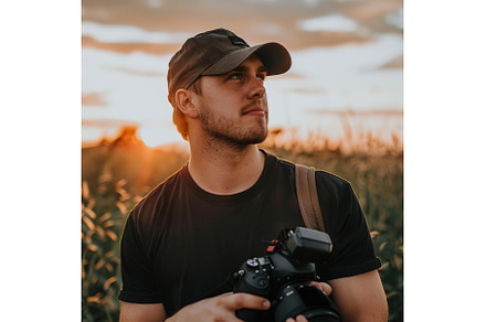 Videographer In Nature During Golden, a Nature Photo by Lermont51