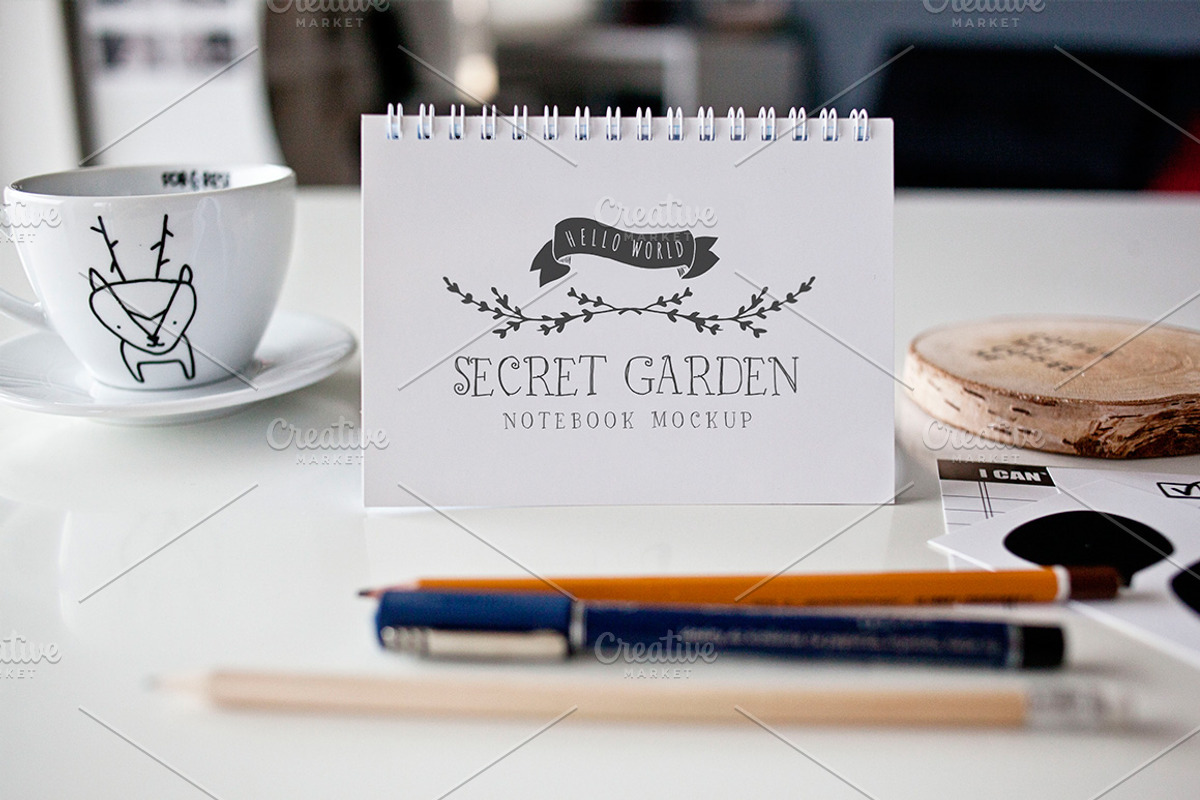 5 Notebook mockups, a Print Template by show it better (Photo 2 of 5)
