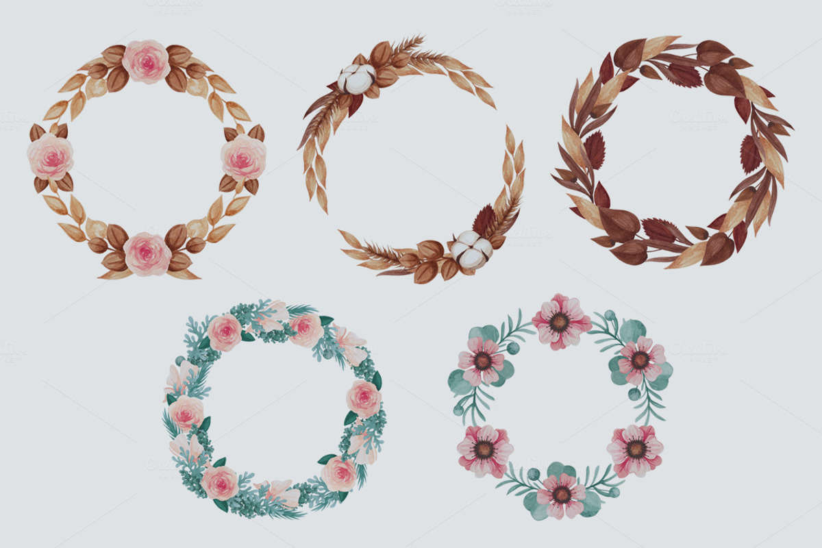 Watercolor floral pack, a Decorative Illustration by Bigio Designs (Photo 3 of 3)