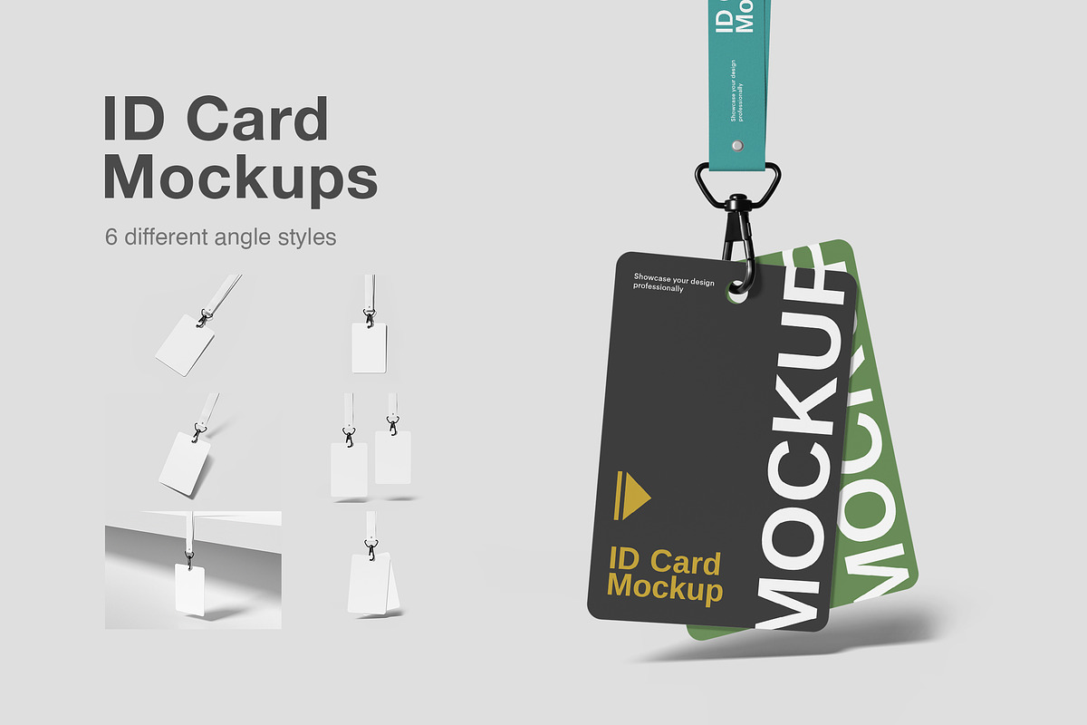 ID Card Mockups, an Advertising Mockup by graphiccrew (Photo 1 of 10)