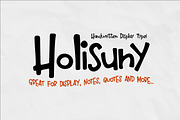 Holisuny - Handwritten Type, a Handwritten Font by NuType (Thumbnail 1 of 9)