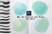 Watercolor bundle Photoshop Brushes preview 3