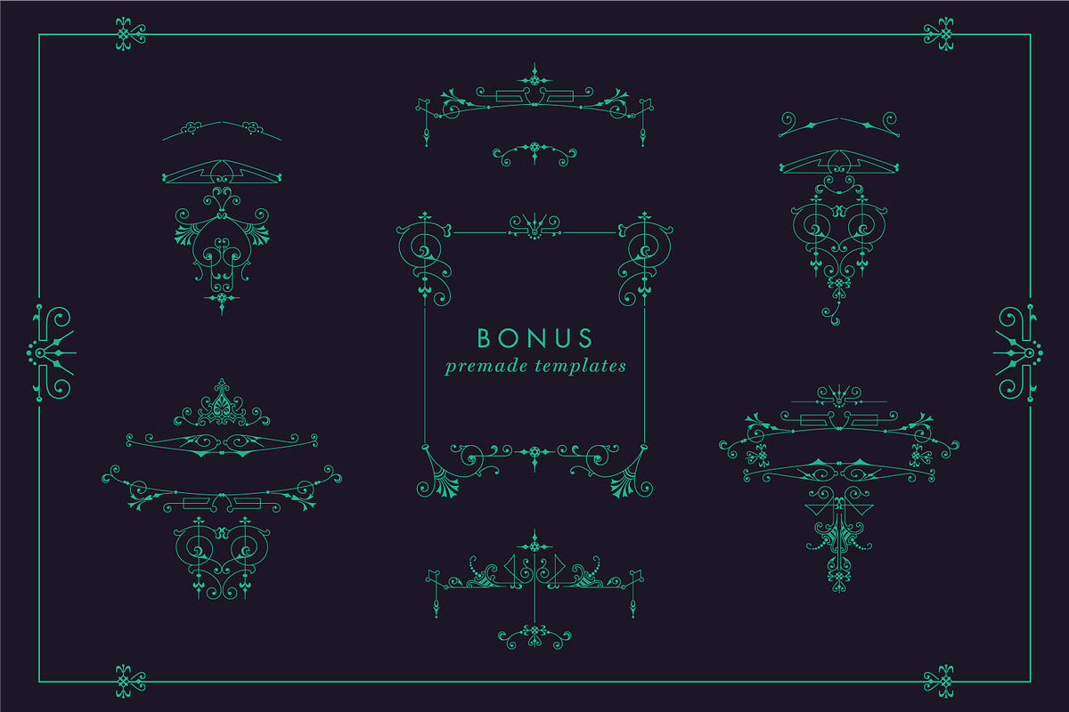 Decorative Vector Ornaments 2, a Decorative Illustration by digiful (Photo 5 of 5)