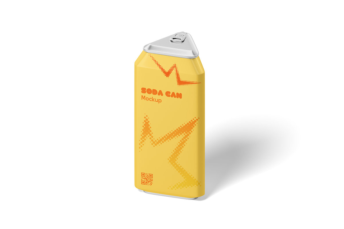 Triangular Beverage Can Mockup, a Cups & Container Mockup by DSNA Mockup (Photo 3 of 5)