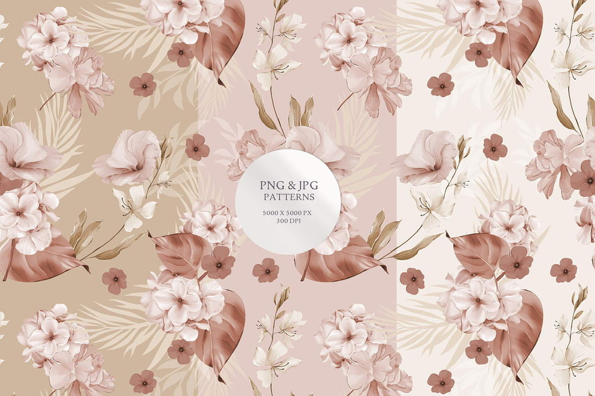 Earthy Florals Pattern and Graphic, a Pattern Graphic by Madebyia (Photo 12 of 15)