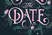 Wedding Save the Date Card Template, an Invitation Template by Aurelie Maron (Thumbnail 7 of 7)